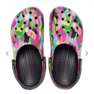 Colorful crocs bubble block clog